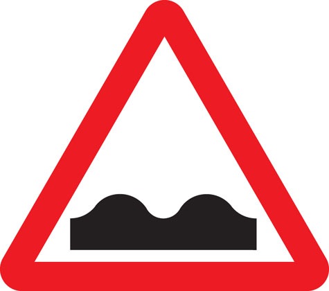 Uneven road